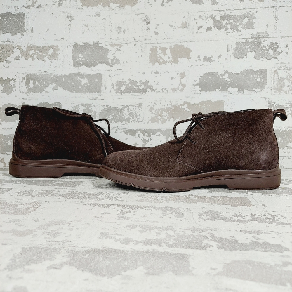 New Easy Spirit Men's Bento Brown Suede Lace Up Ankle Boot H488 - Picture 5 of 11
